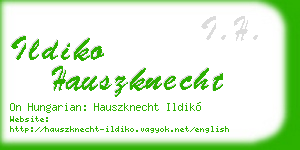 ildiko hauszknecht business card